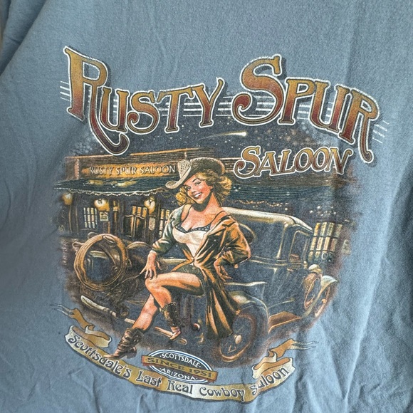 🤠Rust Spur Saloon - Scottsdales Last Real Cowboy Saloon Vintage Tee XL🤠 - Picture 6 of 6